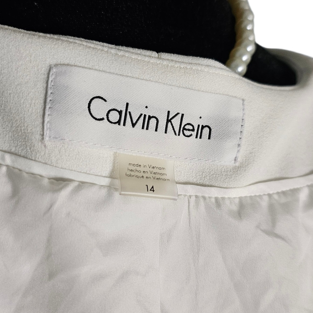 Calvin Klein White Women's Blazer - Picture 4 of 4